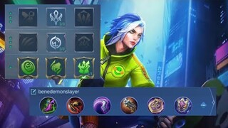 JUNGLE BENEDETTA DEMON SLAYER EMBLEM | LAST GAME FOR SEASON 22 MOBILE LEGEND | NOTHING MLBB