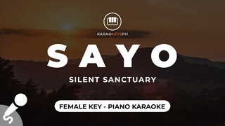 Sa'yo - Silent Sanctuary (Female Key - Piano Karaoke)