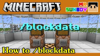 Minecraft Commands [Thai]: วิธีใช้คำสั่ง /blockdata [1.8]