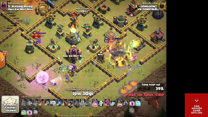 Queen Không Đường Lùi - Thông minh đấy - Th14 Attack Clash of clans - Phần 4 #game