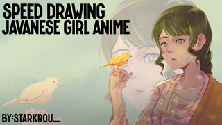 | SPEED DRAWING | Javanese anime girl |