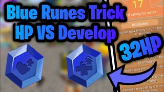 Plus HP Runes VS Develop Runes Comparison In Blockman Go!!!