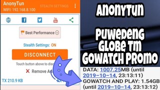 AnonyTun - Globe Tm GOWATCH and PLAY Promo || Tutorial
