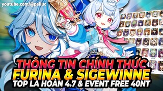Chỉ Có Thần Sẽ Đứng Cùng vs Noelle! Banner Furina & Sigewinne! Free 40NT & TOP LA HOÀN 4.7 Genshin