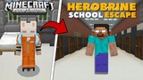 ESCAPE HEROBRINE'S SCHOOL sa Minecraft PE | Ang Hirap Tumakas!😭