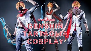 Uwowo Game Genshin Impact Tartaglia/Childe Men Cosplay Costume