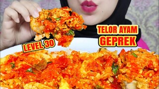 Request#4 ASMR TELUR & AYAM GEPREK LEVEL 30 PEDES