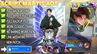 Script Skin Martis Attack On Titan - Levi No Password Full Effect & Voice | New Update