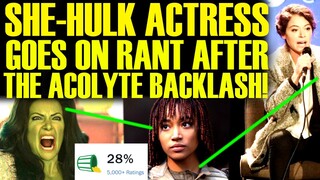 SHE-HULK ACTRESS SAYS ACOLYTE REVIEWS ARE NOT REAL & DEFENDS LESLYE HEADLAND! DISNEY STAR WARS FAIL