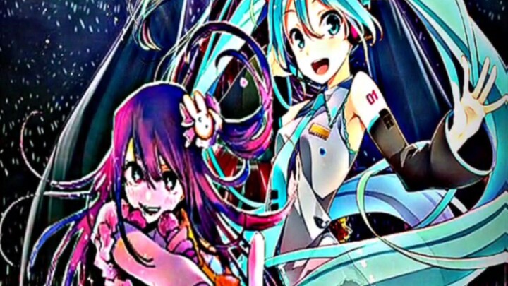 JJ anime Hatsune Miku x Ai Hoshino