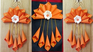 Làm hoa giấy trang trí tường, phòng khách / Wall decor craft idea