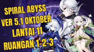 Spiral Abyss ver. 5.1 Lantai 11 Ruangan 1-2-3