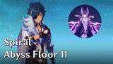 2.8 Spiral Abyss Floor 11 (4 Star Team) - [Genshin Impact]