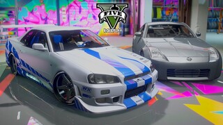 DUEL JDM !! SKYLINE GTR R34 vs NISSAN 350z - GTA V ROLEPLAY