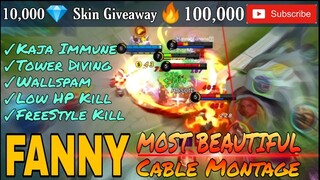 Fanny Most Beautiful Cable • Immune • Low HP Kill • 1 vs 5 Montage | Mobile Legends: Bang Bang