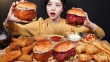[Mukbang TV] - Burger gà cay | ASRM