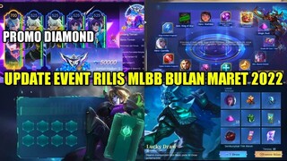 UPDATE 4 EVENT MOBILE LEGENDS MARET 2022, PROMO DIAMOND,DAN UPDATE ALL FRAGMENT SHOP