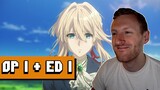 VIOLET EVERGARDEN OPENING 1 AND ENDING 1 REACTION | BEAUTIFUL ON THE EARS