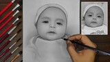 Drawing My Baby Boy Using Charcoal