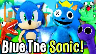 Rainbow Friends Plush: Blue The Sonic!