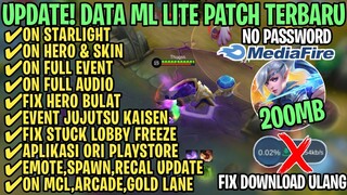 Data ML Lite Full Event 200Mb Terbaru Patch Arlott | ML Lite | Cara Mengatasi Lag & Patah Patah