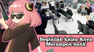 Kepolisian Taiwan melakukan simulasi perampokan dengan perampok berkostum Anya Forger #VCreators