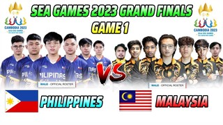 [TAGALOG] PHILIPPINES VS MALAYSIA GAME 1 | SEA GAMES 2023 MLBB MALE GRAND FINALS