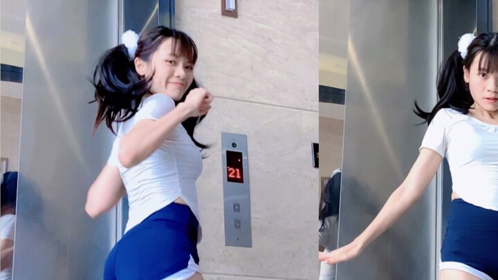 If your elevator door opens and sees me like this...~~《Ding Ding Dang Dang Dance Full Version》