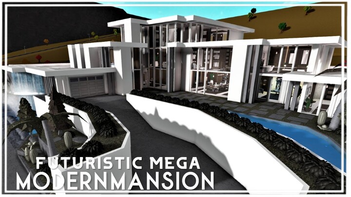 Futuristic Mega Modern Mansion (NO LARGE PLOT!) | ROBLOX BLOXBURG