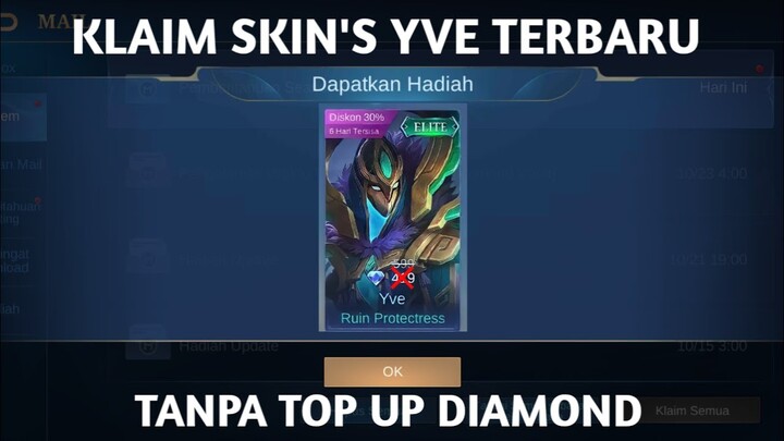 CARA MENDAPATKAN SKIN YVE ELITE ~ RUIN PROTECTRESS SECARA GRATIS | MOBILE LEGEND BANG BANG