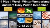 4 Pics 1 Word - Winter Wonderland - 12 December 2021 - Answer Daily Puzzle + Bonus Puzzle