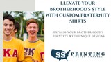 Elevate Your Brotherhood's Style with Custom Fraternity Shirts