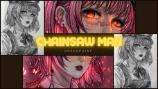 gambar hitam putih jadi berwarna?fami "CHAINSAWMAN"speedpaint