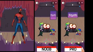 FRIDAY NIGHT FUNKIN FNF SINGING SPIDERMAN DANCING NOOB VS PRO