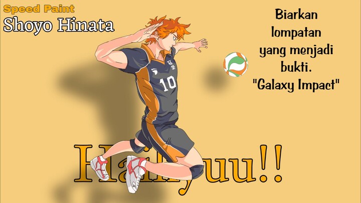 Biarkan lompatan yang menjadi bukti || Speed Paint Shoyo Hinata