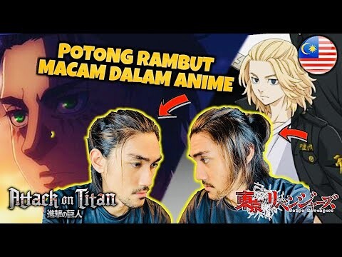 AKU POTONG RAMBUT MACAM DALAM ANIME GUYS ! (MALAYSIA) with RezZaDude