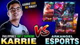 Karrie God ng Pinas? H2wo Unkillable Karrie Gameplay vs. ARKANGEL Esports in Rank ~ Mobile Legends