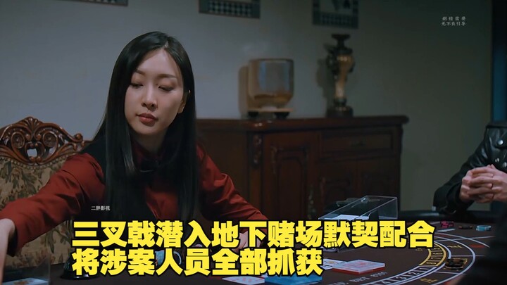 三叉戟潜入地下赌场默契配合，将涉案人员全部抓获