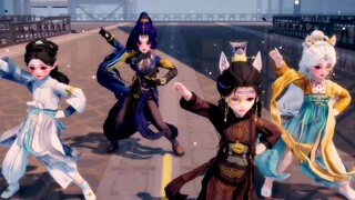 [One Dream Rivers and Lakes MMD] Xiao Nai Ling brought her wives to the League of Broken Love