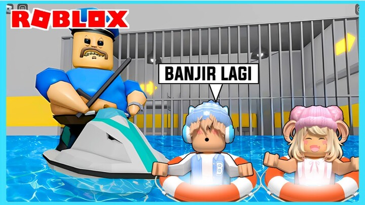 Aku Dan Adiku Menemukan Penjara Banjir Pak Barry's Di Roblox ft @Shasyaalala