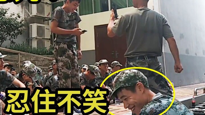 When a boy was forced to sing during military training, he started singing "The Great Compassion Man