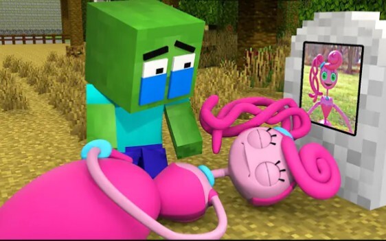 Monster Academy animation: RIP long-legged mummy, the zombie killed the female zombie, he thought it was a monster丨Poor and sad animation story丨Poppy playtime 2 Minecraft animation