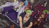 "One Piece" Remix of famous scenes of green algae head minstrel Zoro