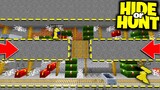 we made a SECRET Minecraft MINESHAFT Base! - Hide Or Hunt #1