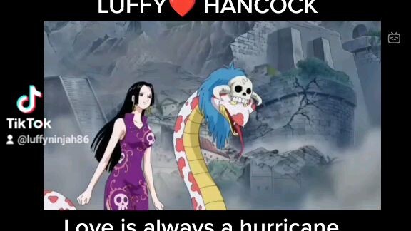 LOVE IS ALWAYS A HURRICANE ❤️❤️ #onepiece #luffy #monkeydluffy #boa #hancock