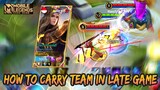 HOW TO CARRY TEAM WITH LANCELOT IN LATE GAME | LANCELOT GAMEPLAY #165 | MOBILE LEGENDS BANG BANG