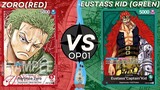 One Piece TCG [OP01] Red Zoro VS Green Eustass Kid