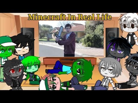 Monster School react to Minecraft In Real Life