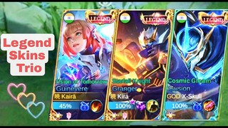 LEGEND SKIN TRIO!🔥GUINEVERE X GRANGER X GUSION!🔮