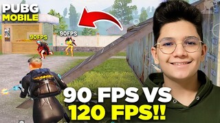 90 FPS VS 120 FPS!! 120 FPS ÇOK İYİ BEE!! - PUBG MOBİLE